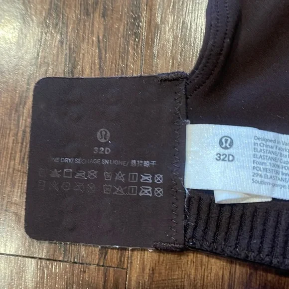 Lululemon In Alignment Bra Light Support Activewear Workout Brown  32D - Picture 8 of 12